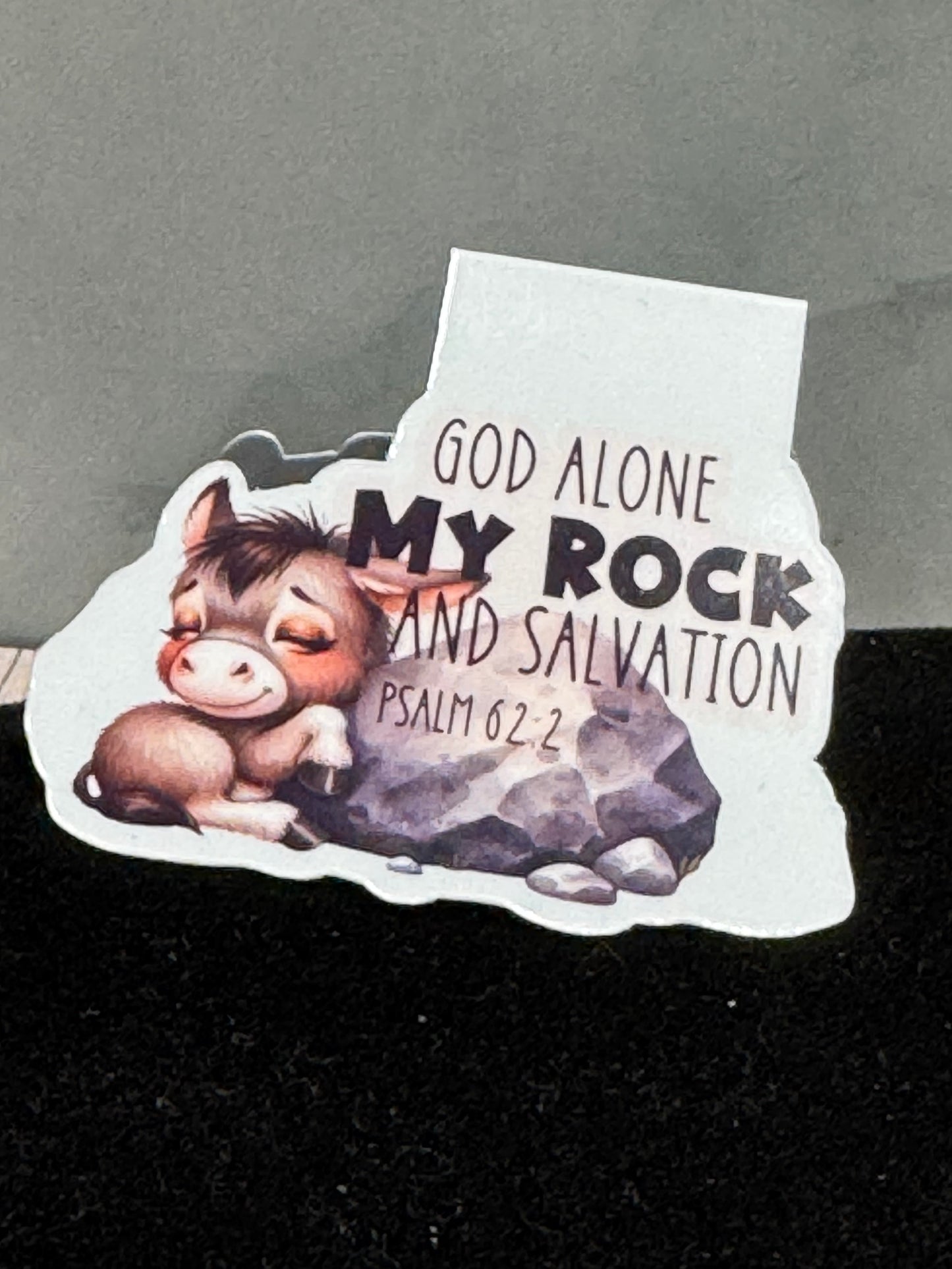 Magnetic Bookmark | God Alone My Rock and Salvation