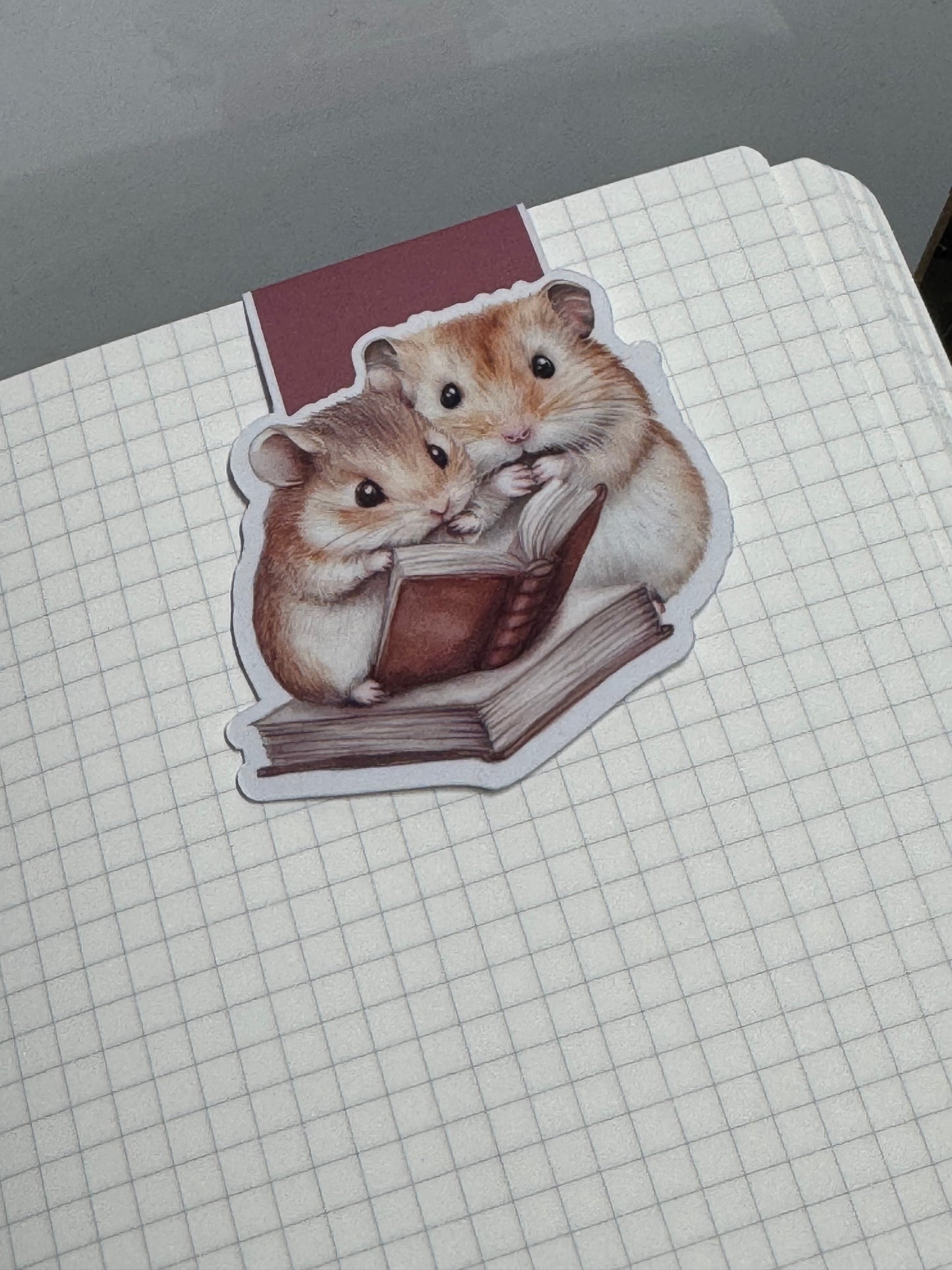Magnetic Bookmark | Hamster Book Club