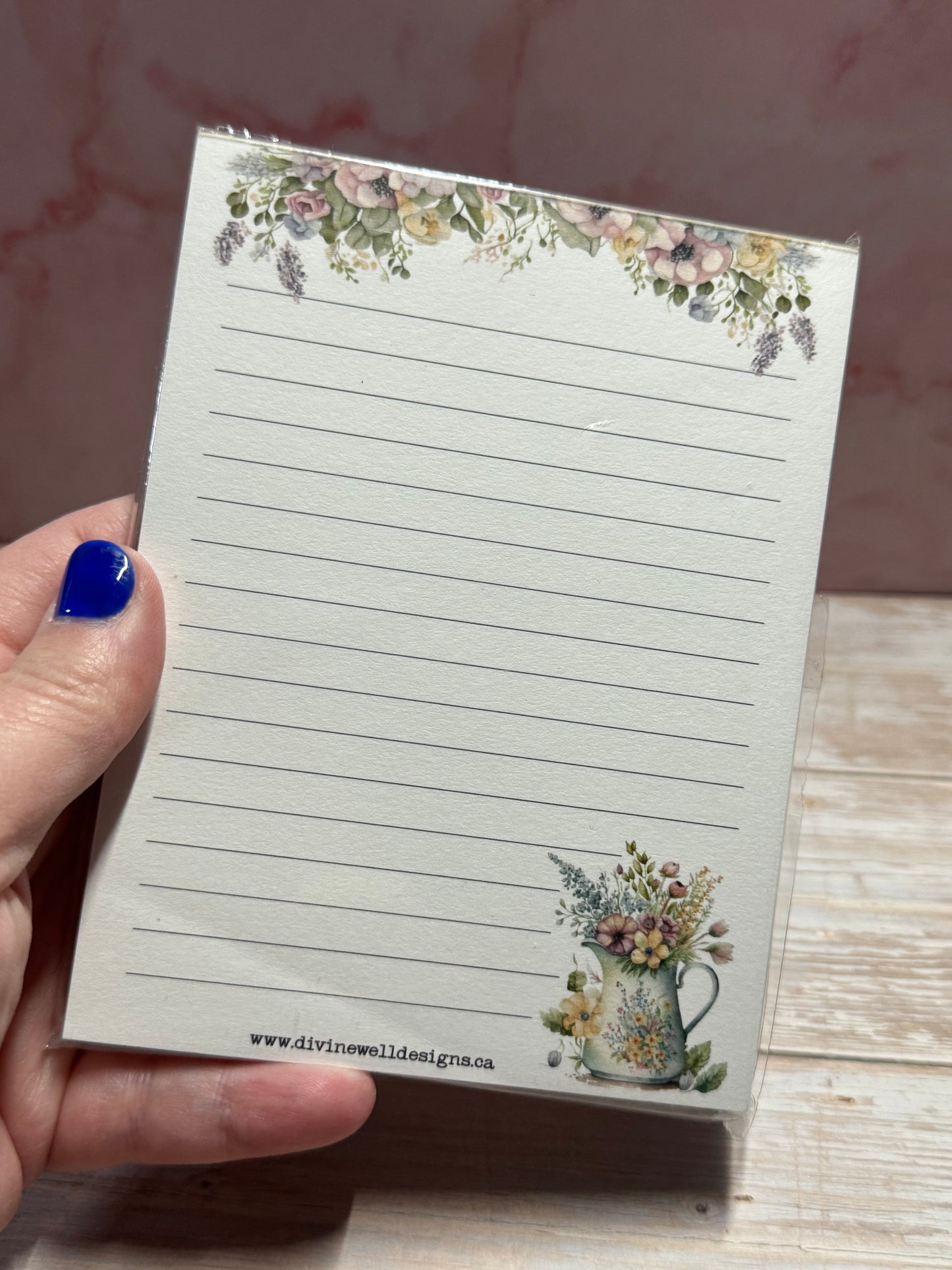 Notepad | 4 x 5.5 " | Spring Florals | NP-0228