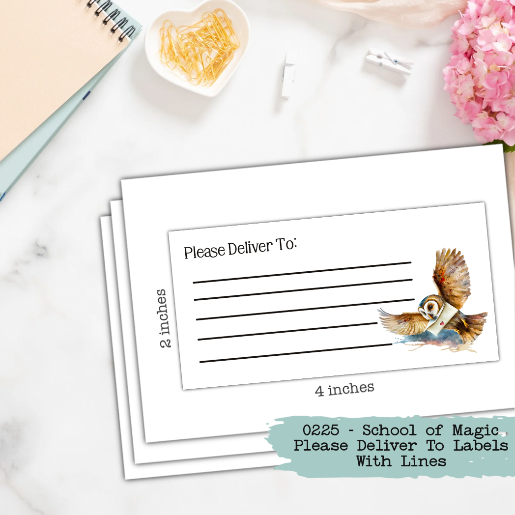 0225 - School of Magic - Please Deliver To Labels