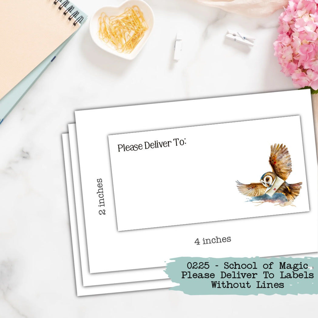 0225 - School of Magic - Please Deliver To Labels