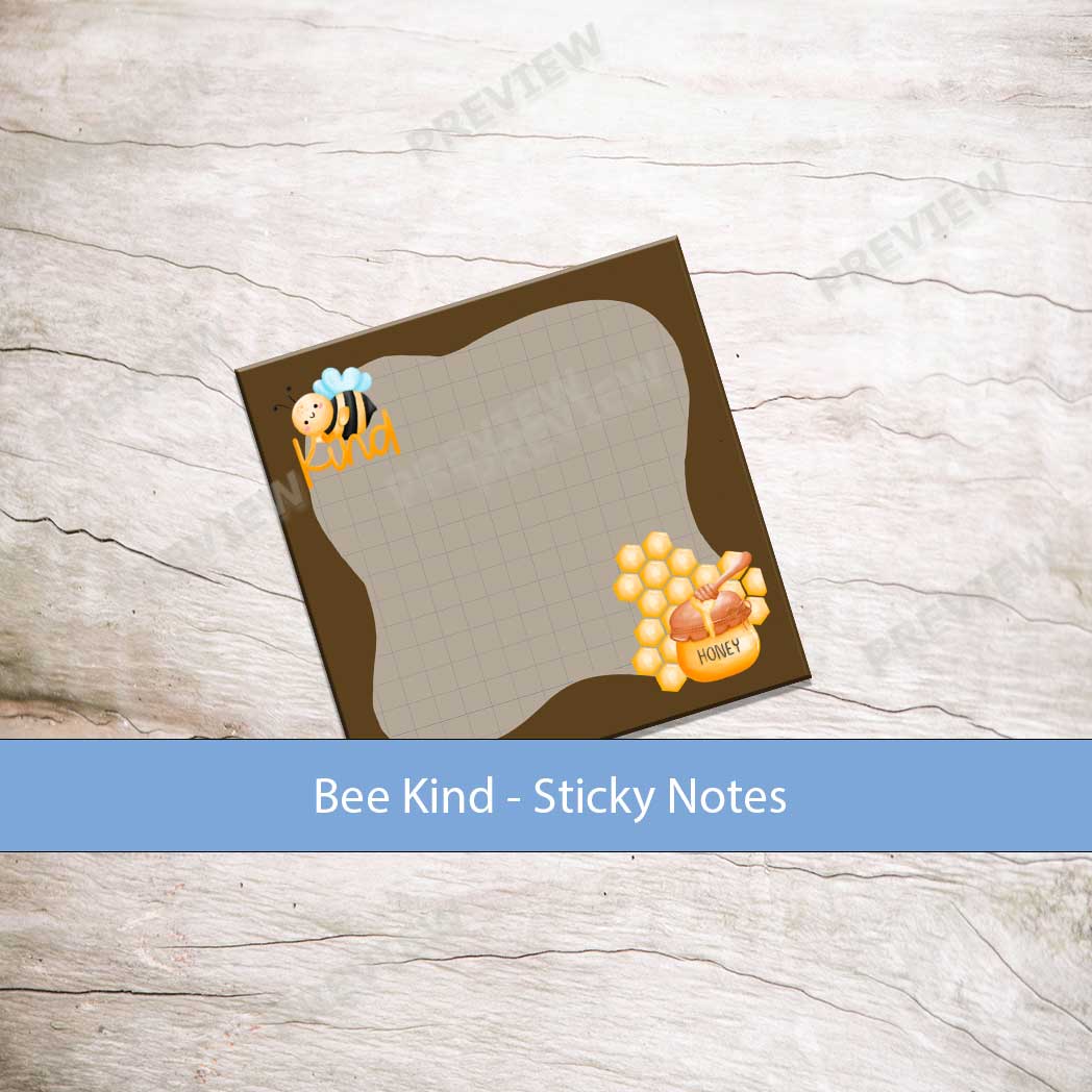 0049 - Bee Kind - Sticky Notes