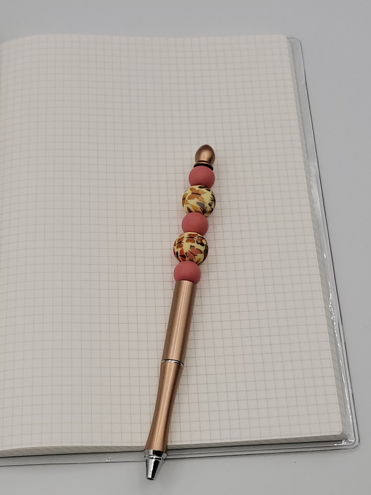 Butterfly Beaded Refillable Metal Pen