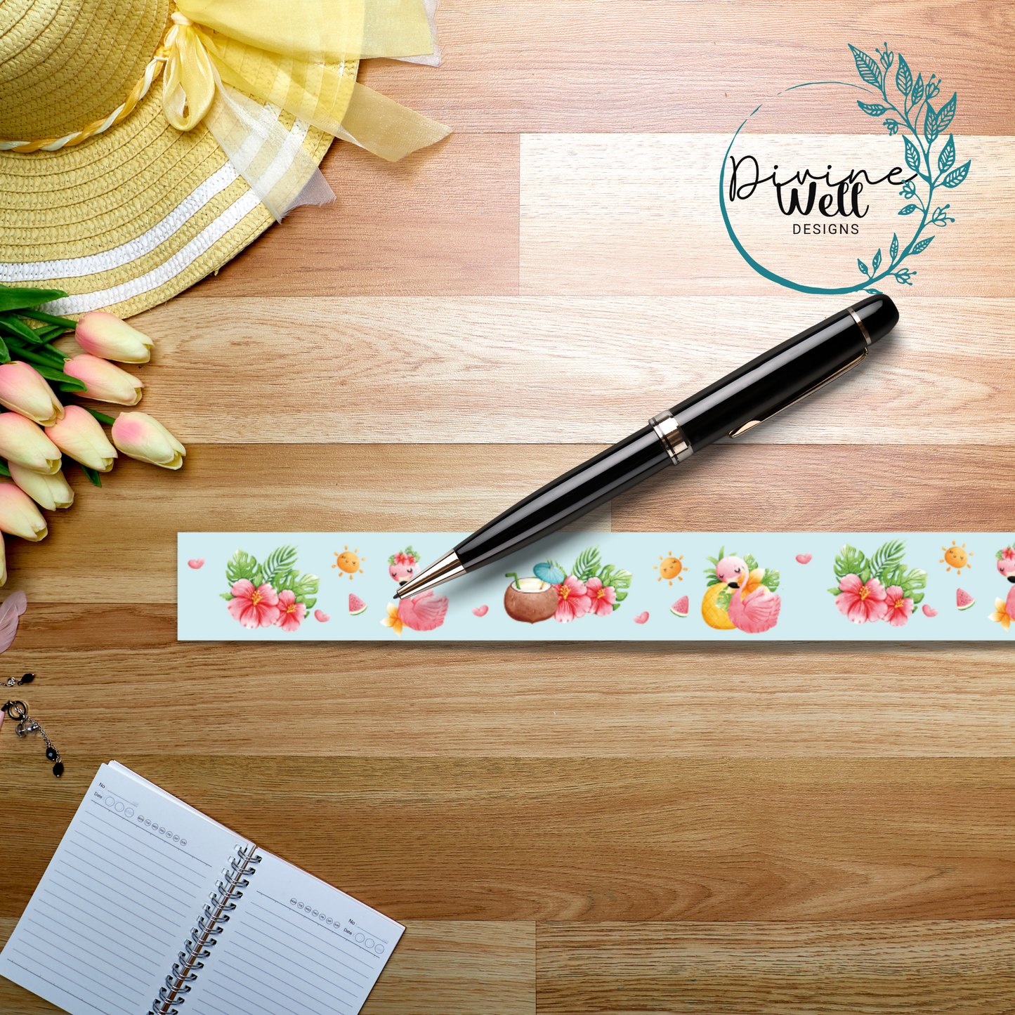 0094 - Flamingo Summer Fun - Washi Tape