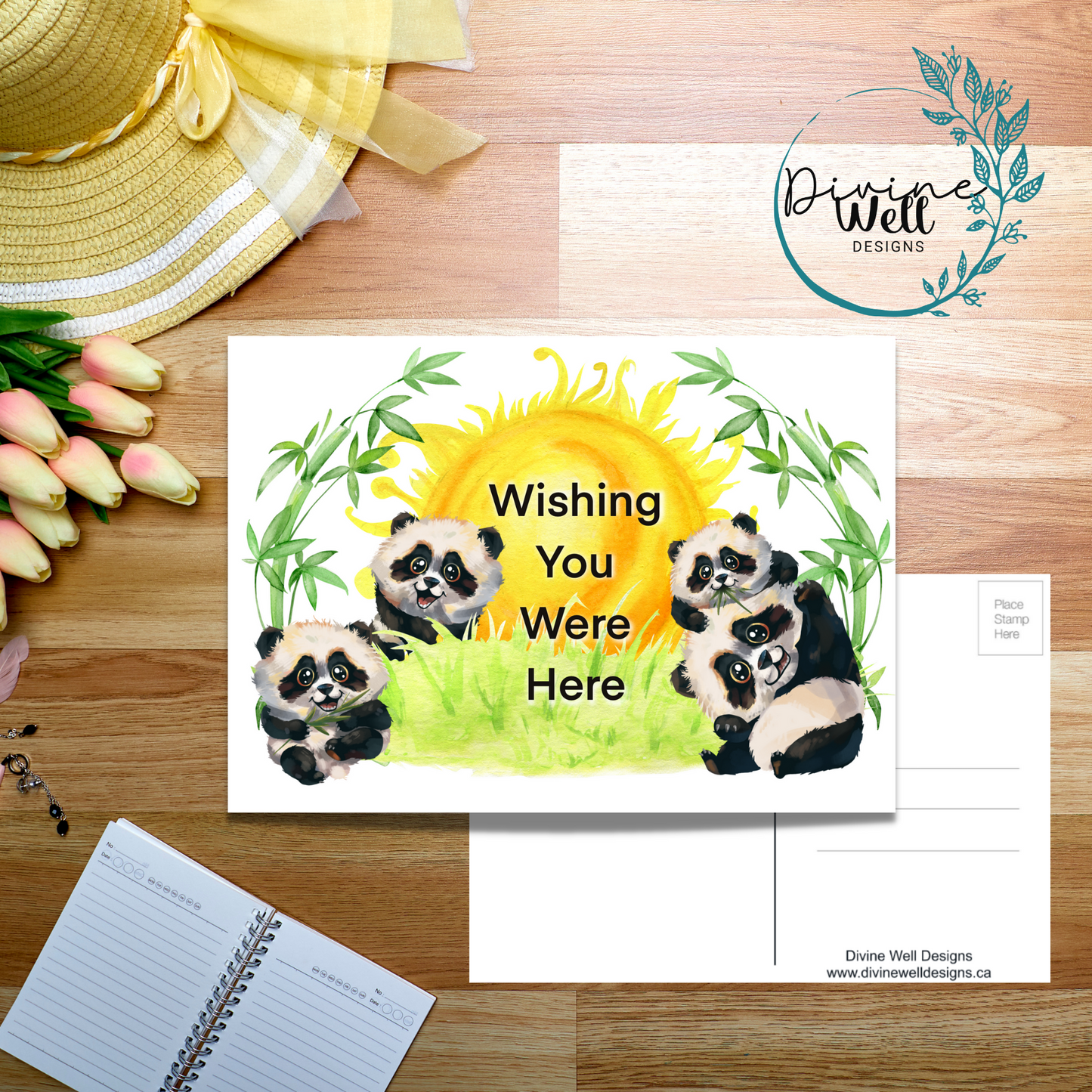 0107 - Cute Panda - Postcard
