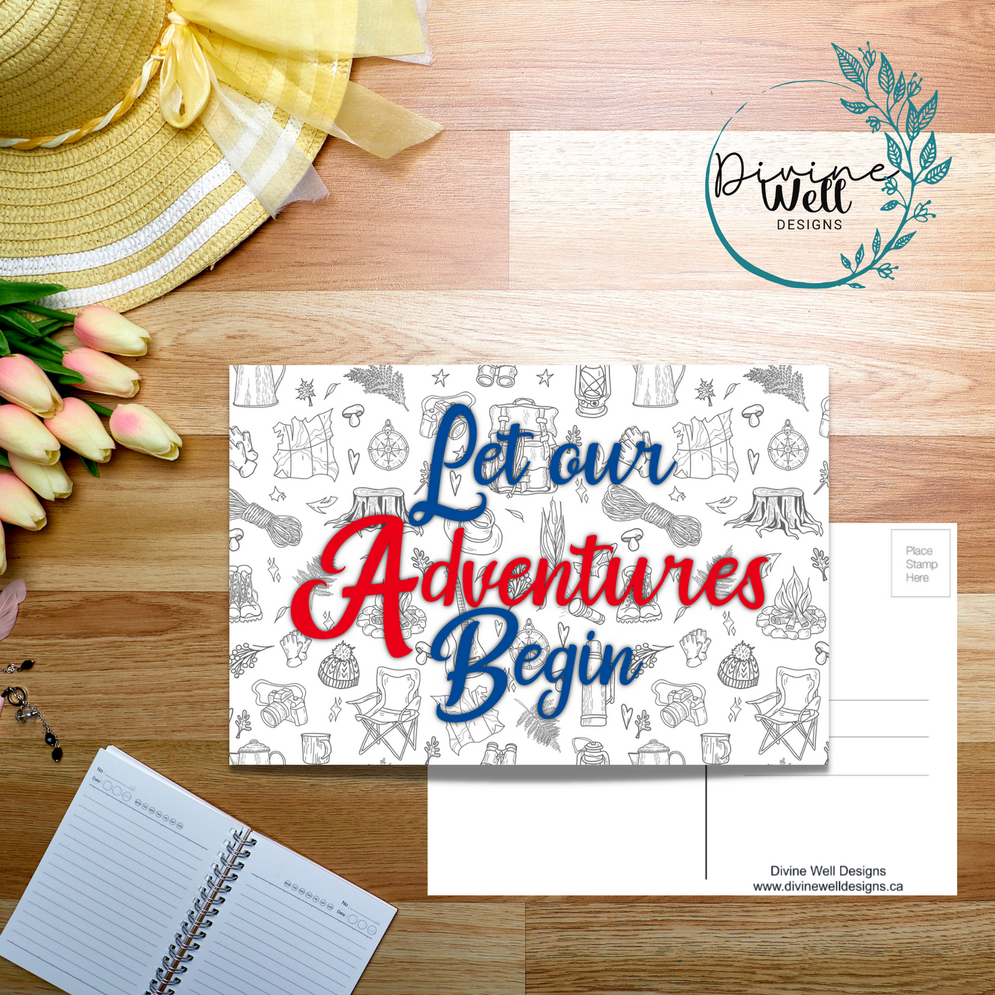 0108.2 - Let the Adventures Begin - Postcard