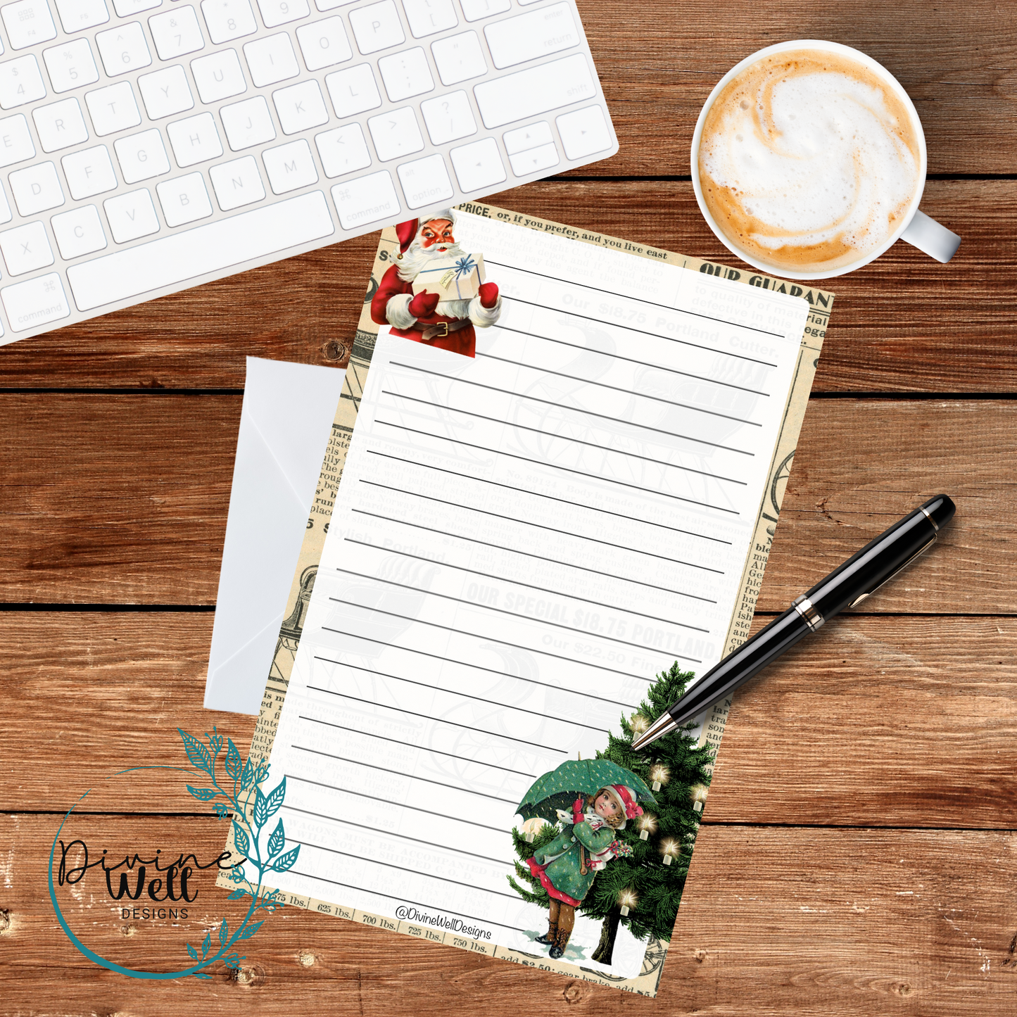 0052 - Vintage Christmas - Half Letter