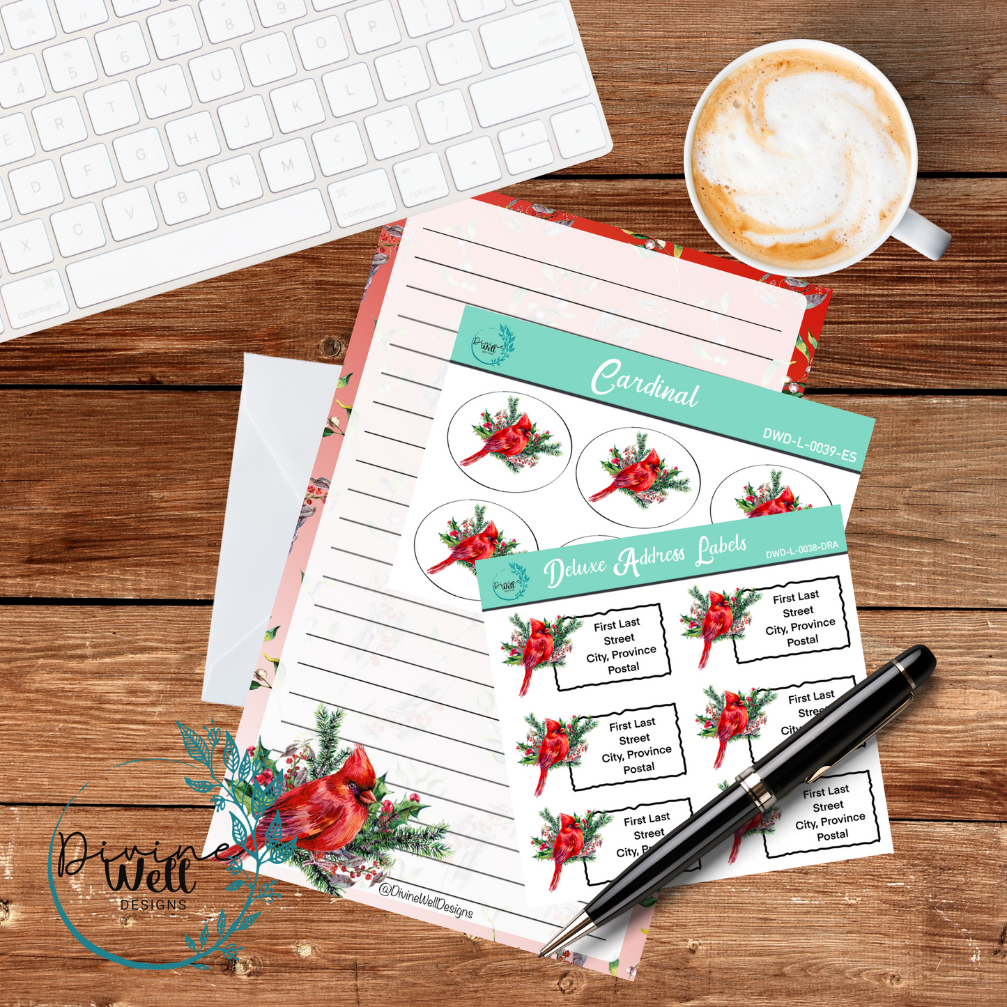0039 - Cardinal - Letter Writing Kit
