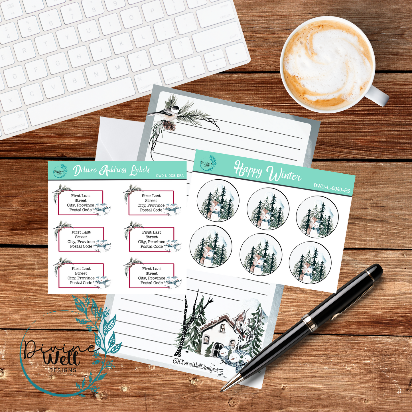 0040 - Happy Winter - Letter Writing Kit