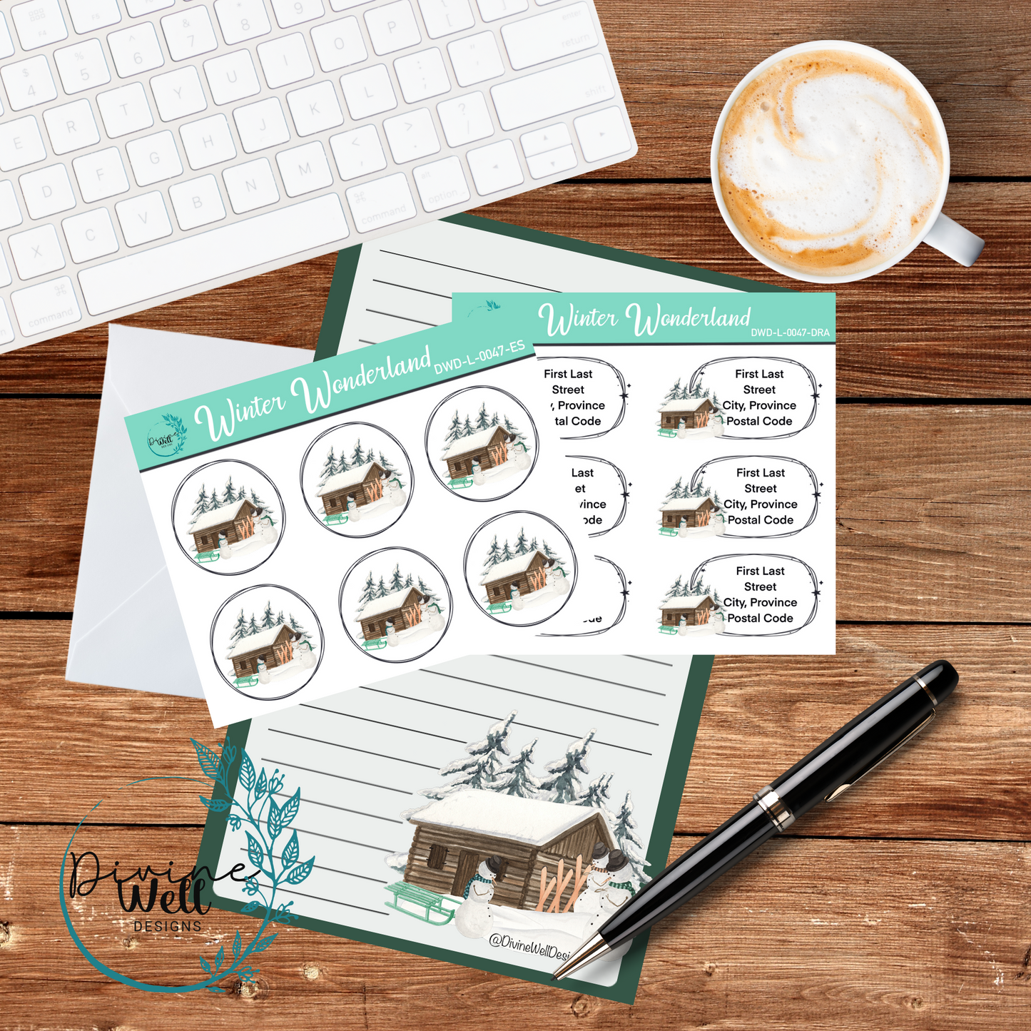 0047 - Winter Wonderland - Letter Writing Kit