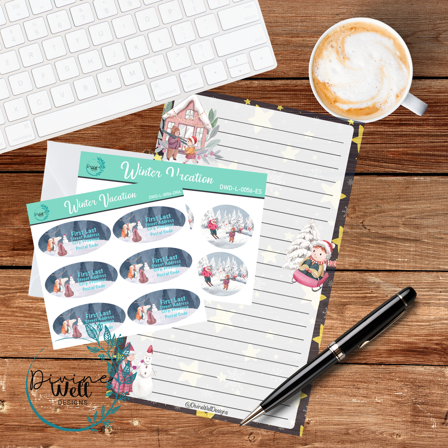 0056 - Winter Vacation - Letter Writing Kit
