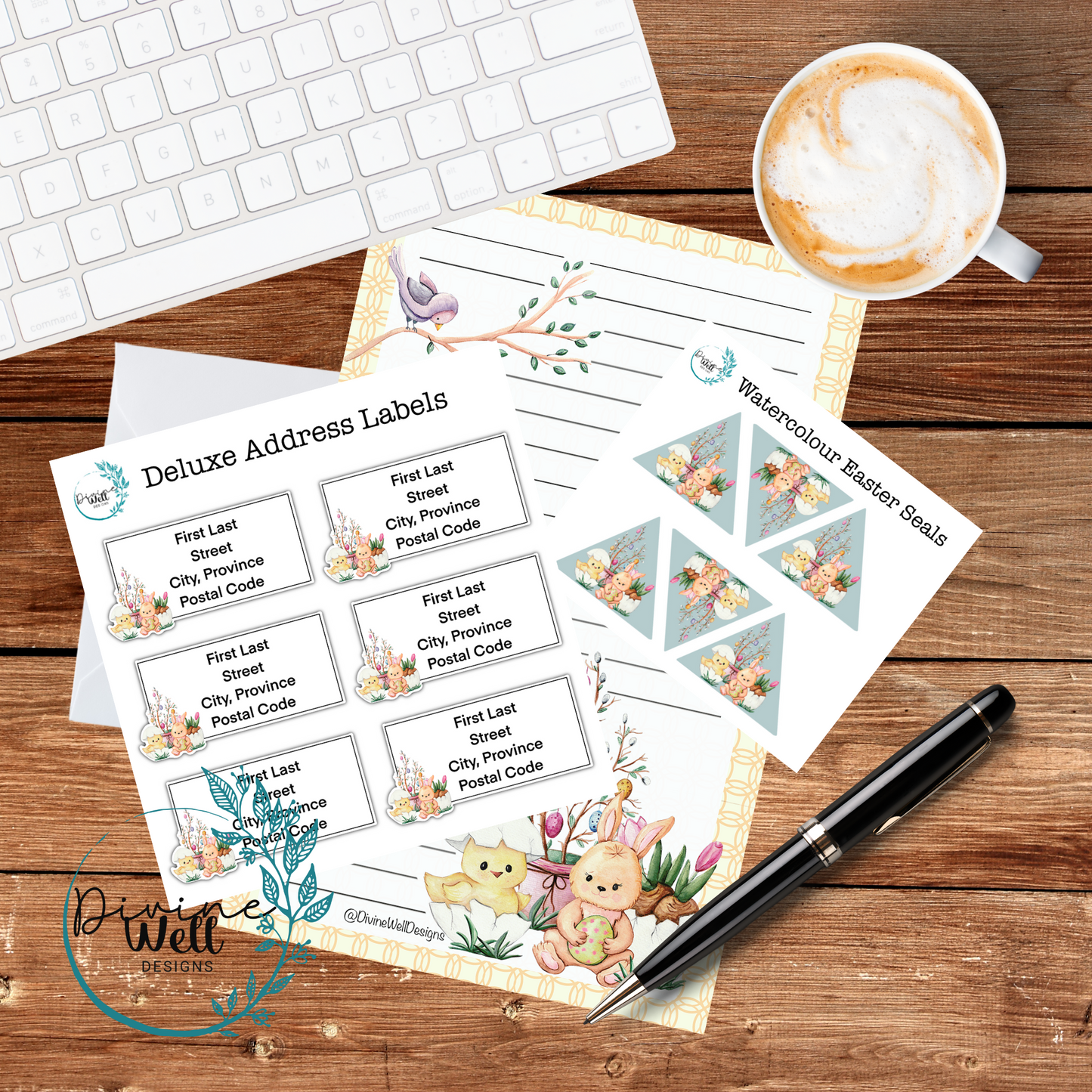 0092 - Watercolour Spring - Letter Writing Kit