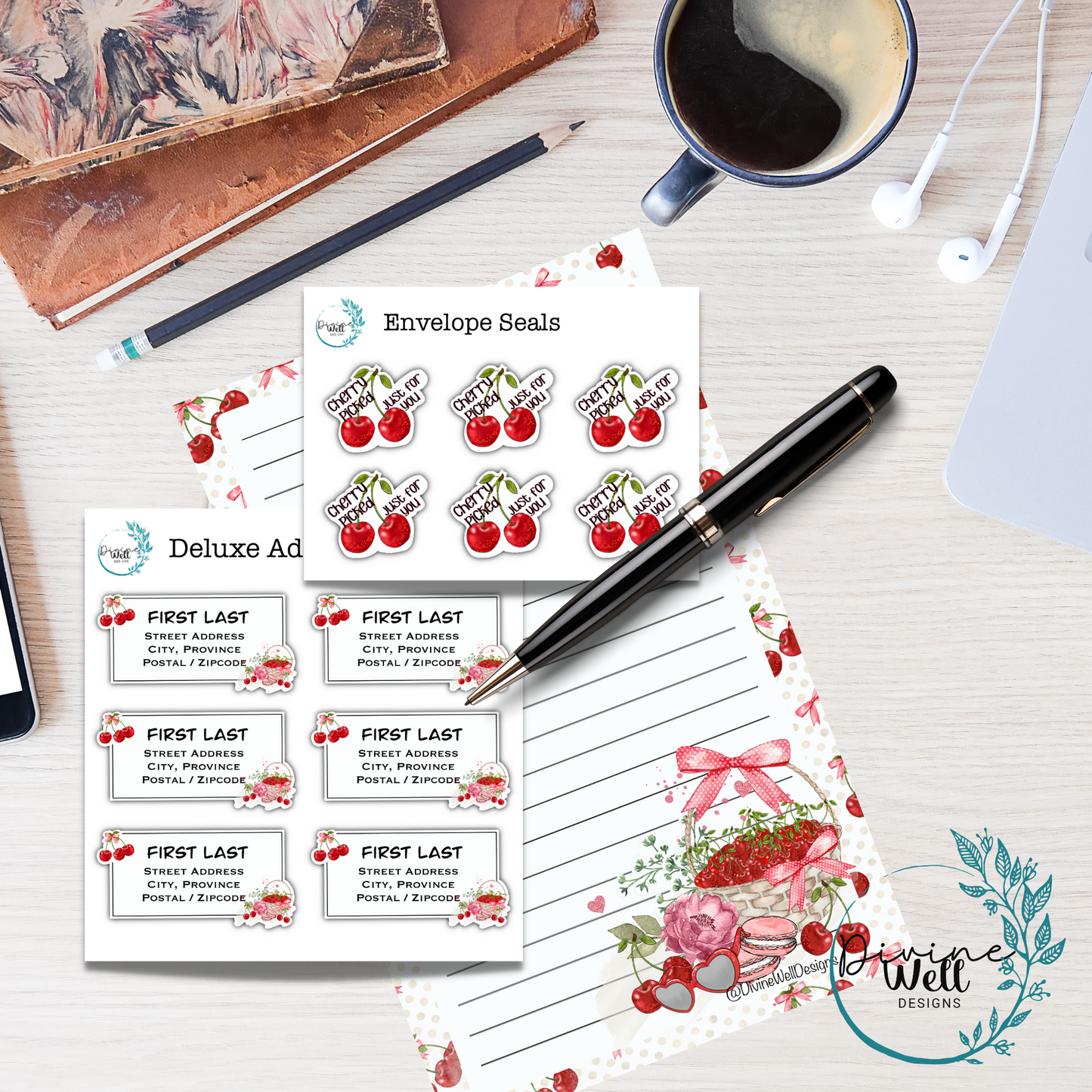 0121 - Cherry Picked - Letter Writing Kit