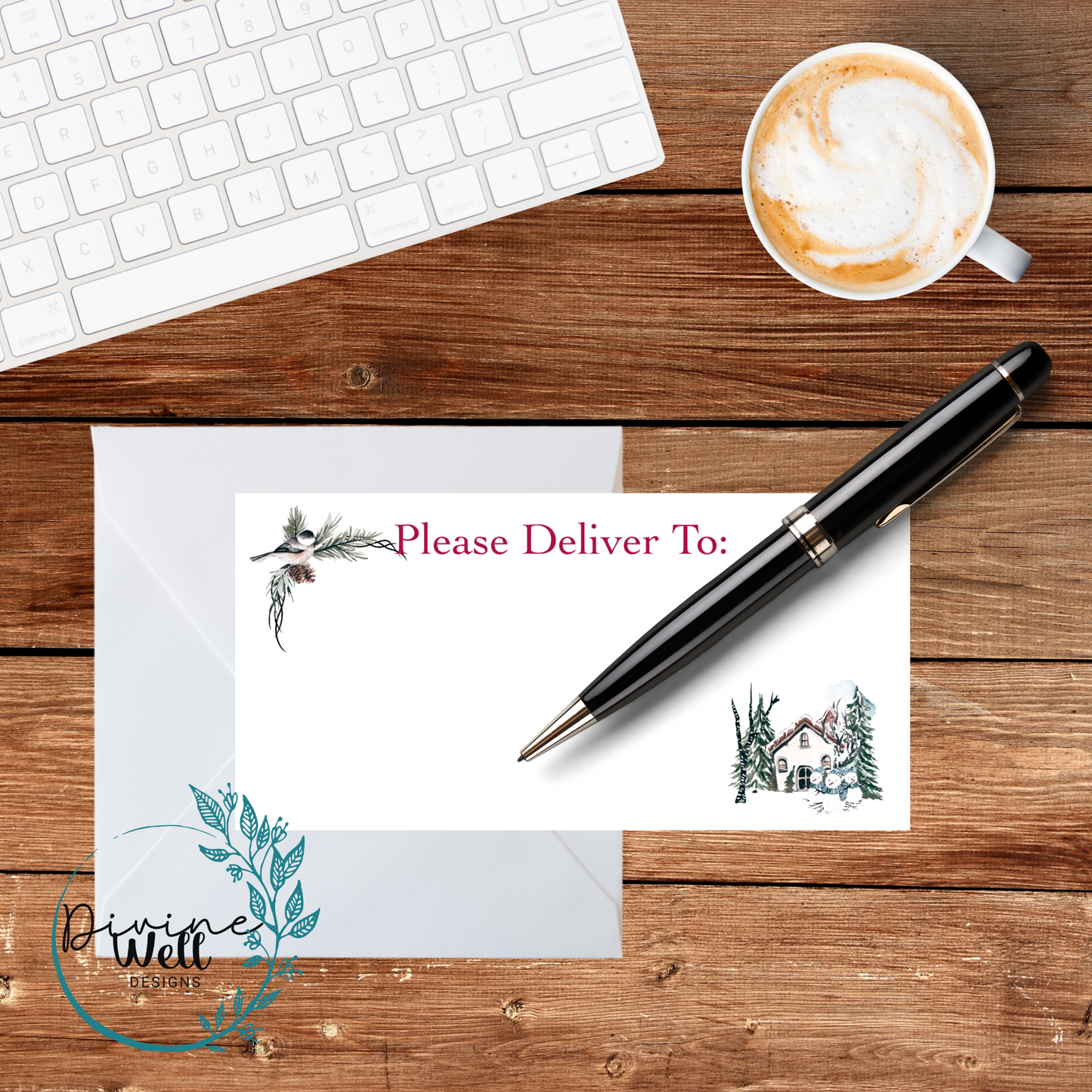 0040 - Happy Winter - Please Deliver To Labels