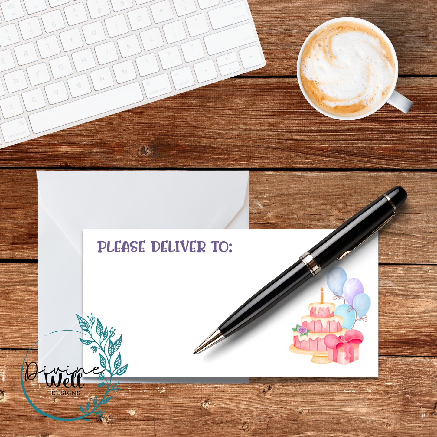 0074 - Birthday Party - Please Deliver To Labels