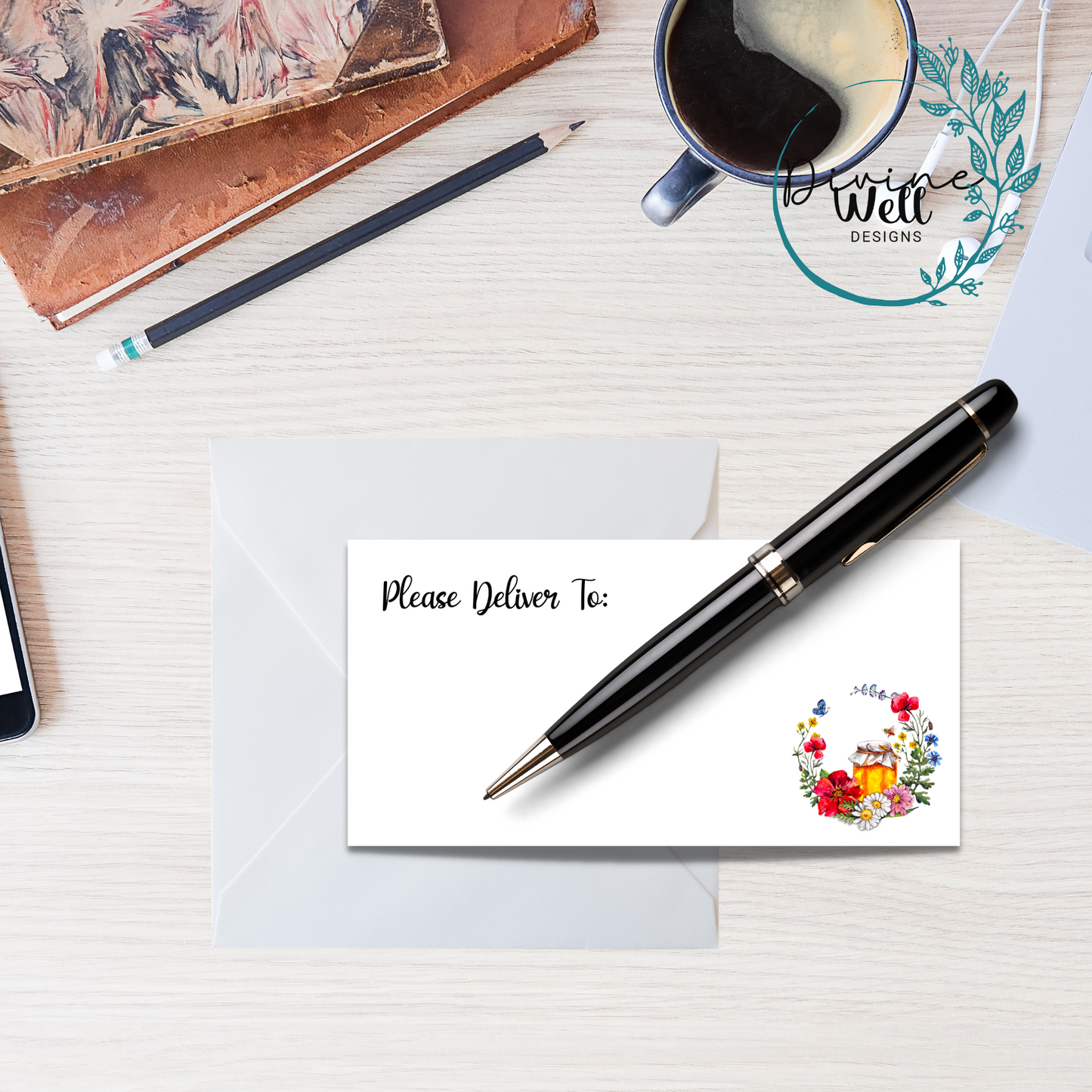 0120 - Sunny Wildflowers - Please Deliver To Labels