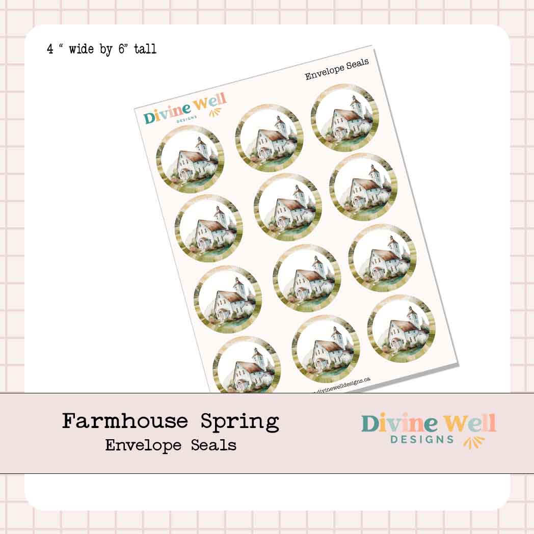 0242 - Farmhouse Spring - Envelope Seals