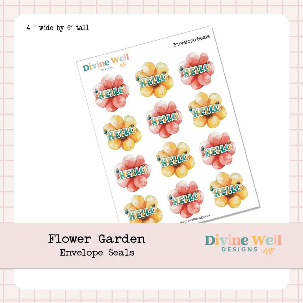 0243 - Flower Garden - Envelope Seals