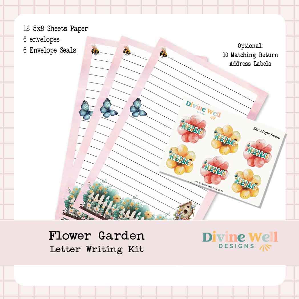 0243 - Flower Garden - Letter Writing Kit