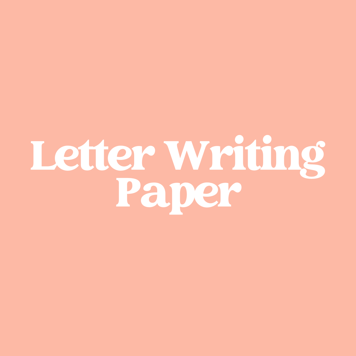 Stationery - Half Letter