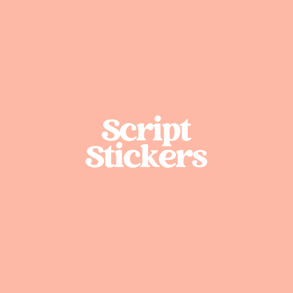 Script Sticker Sheets