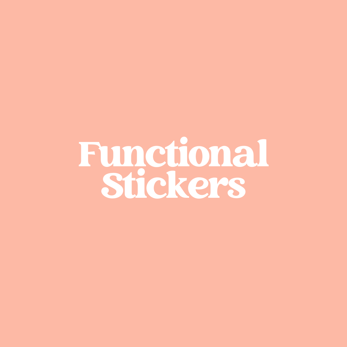 Mini Functional Sticker Sheets