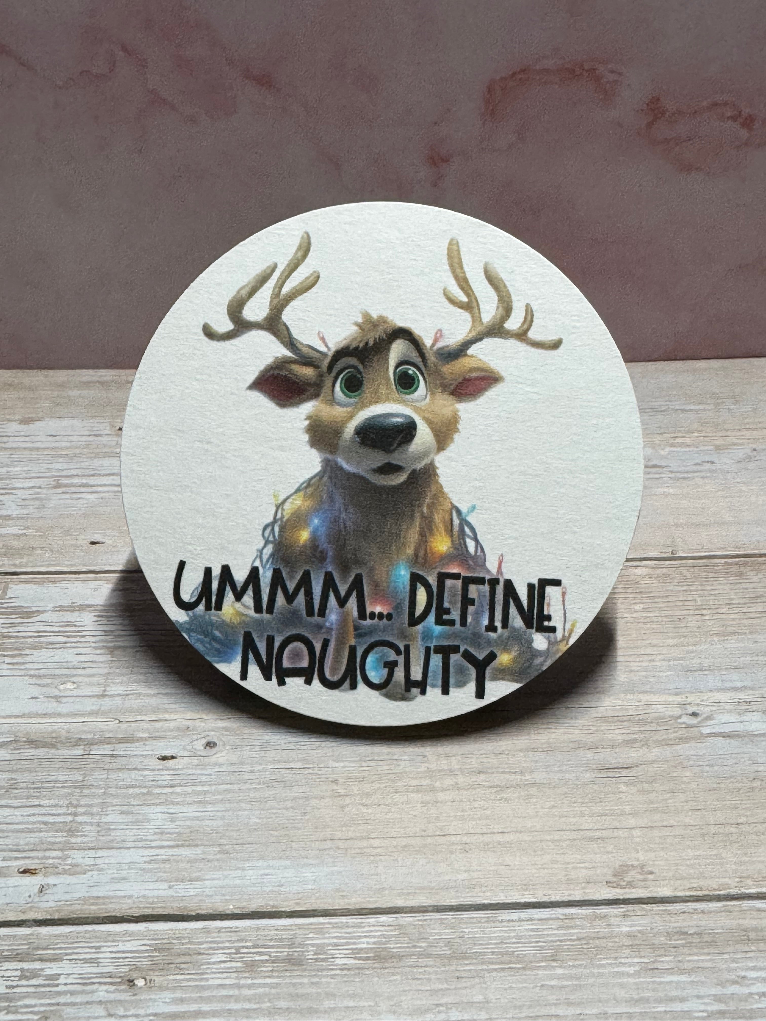 Coaster - Naughty Reindeer | Christmas