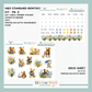 0284 - Teddy in Blooms | Monthly Planner Kit | H & O