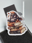 Magnetic Bookmark | Watercolour Crow on Books