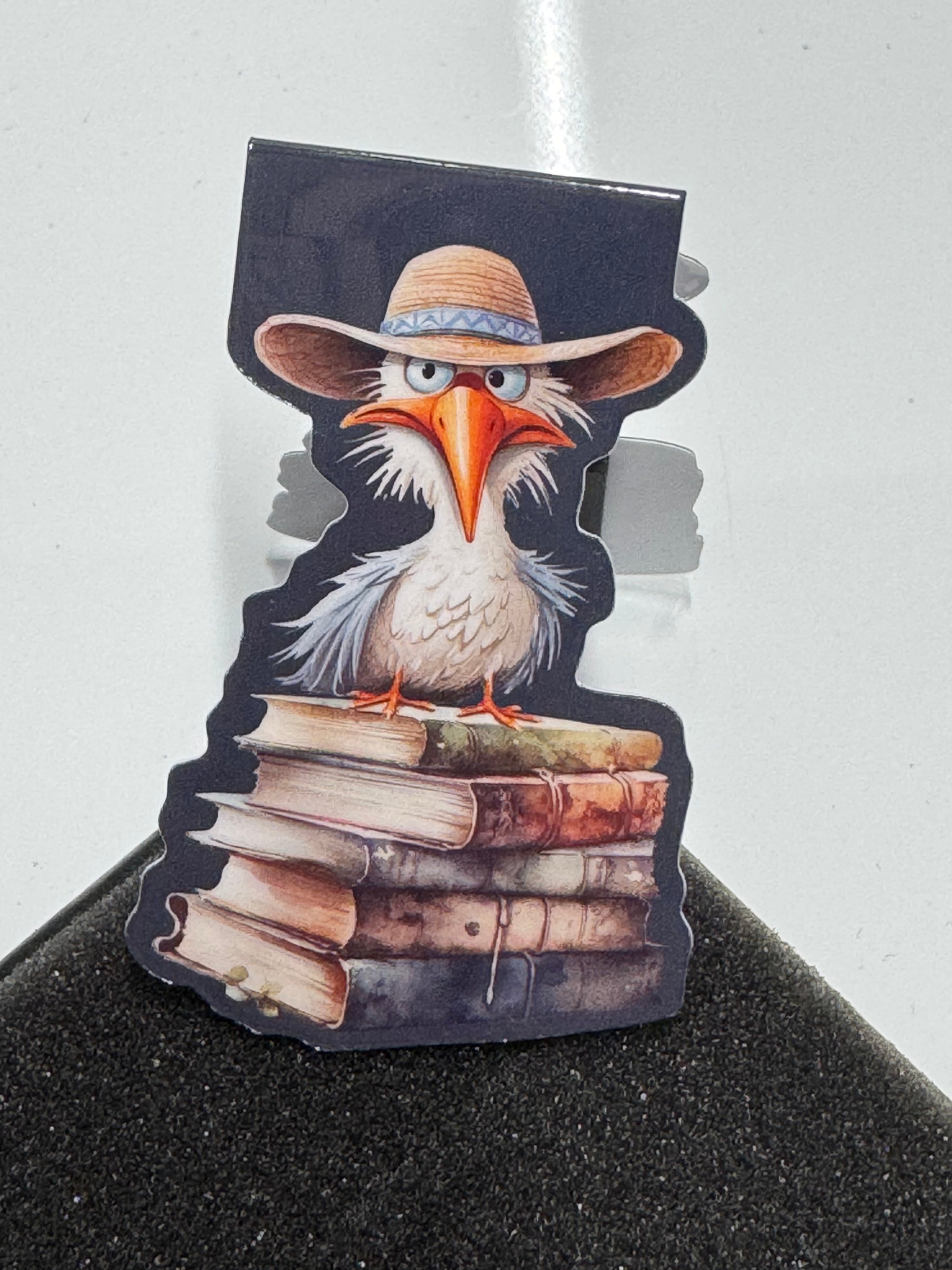 Magnetic Bookmark | Grumpy Seagull on Books