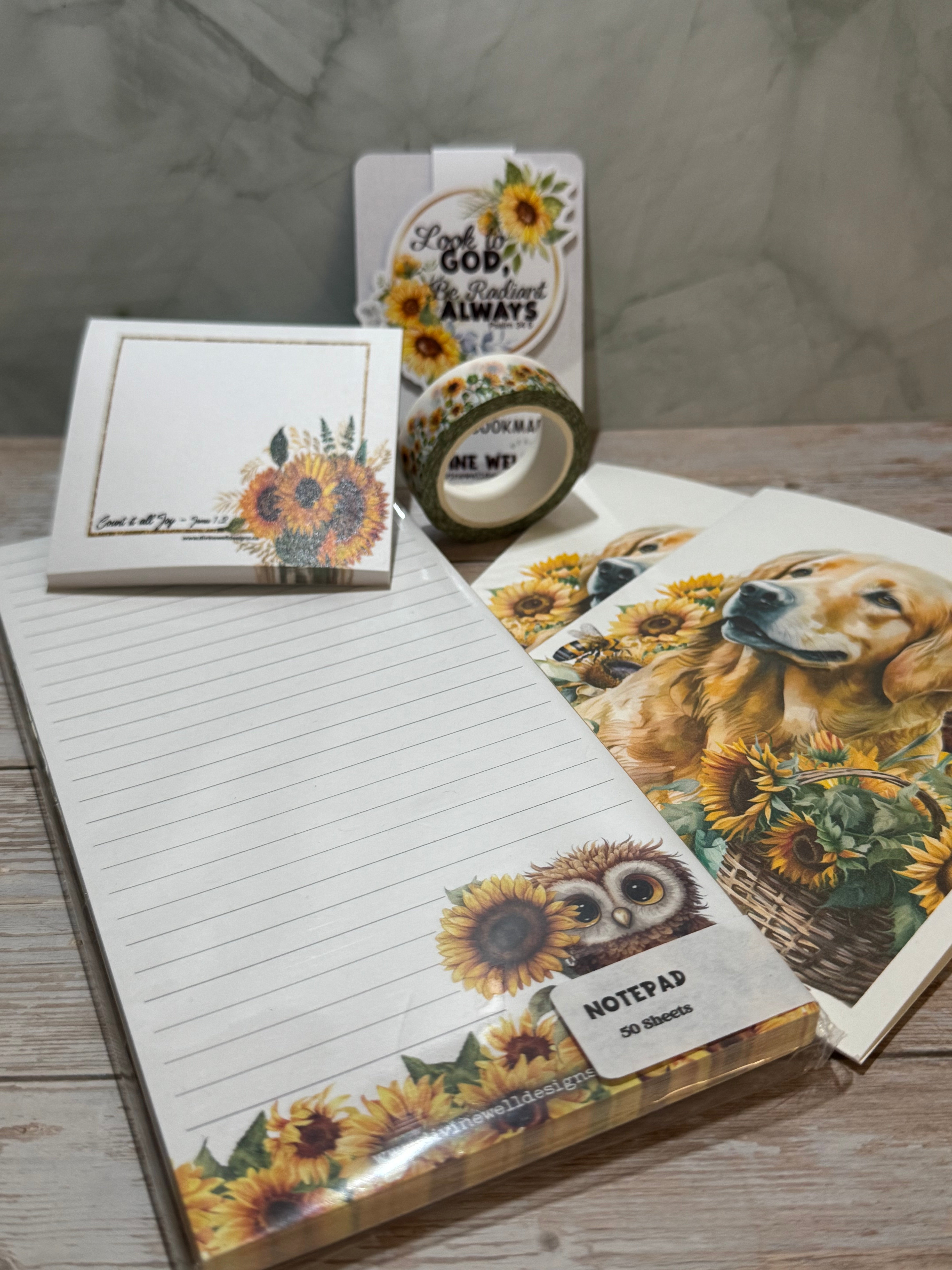 Sunflower Fall Stationery Essentials | Stationery Kit