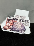 Magnetic Bookmark | God Alone My Rock and Salvation