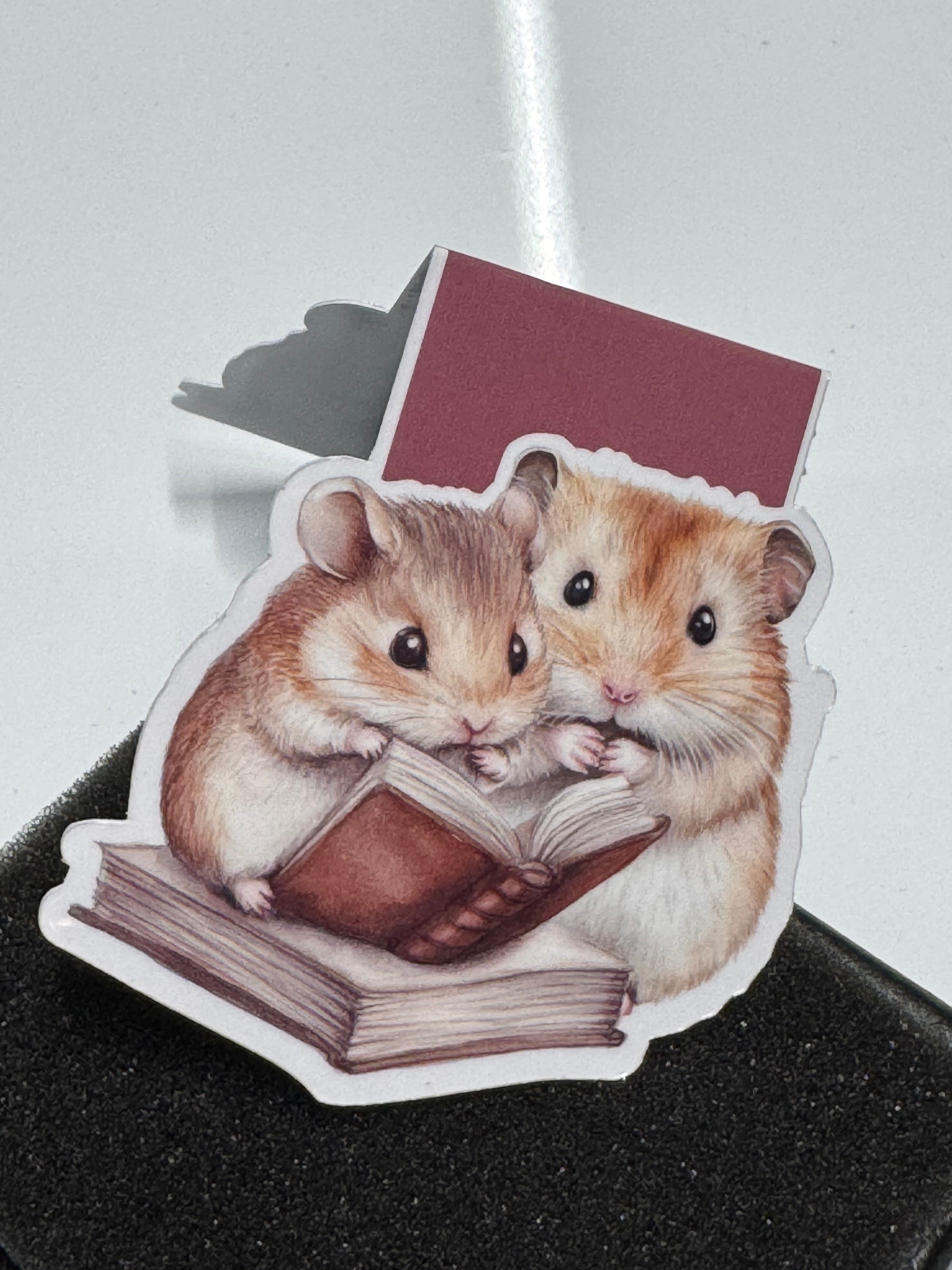Magnetic Bookmark | Hamster Book Club