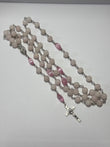 Rosary | Rose Quartz and Pink Glass | R0004