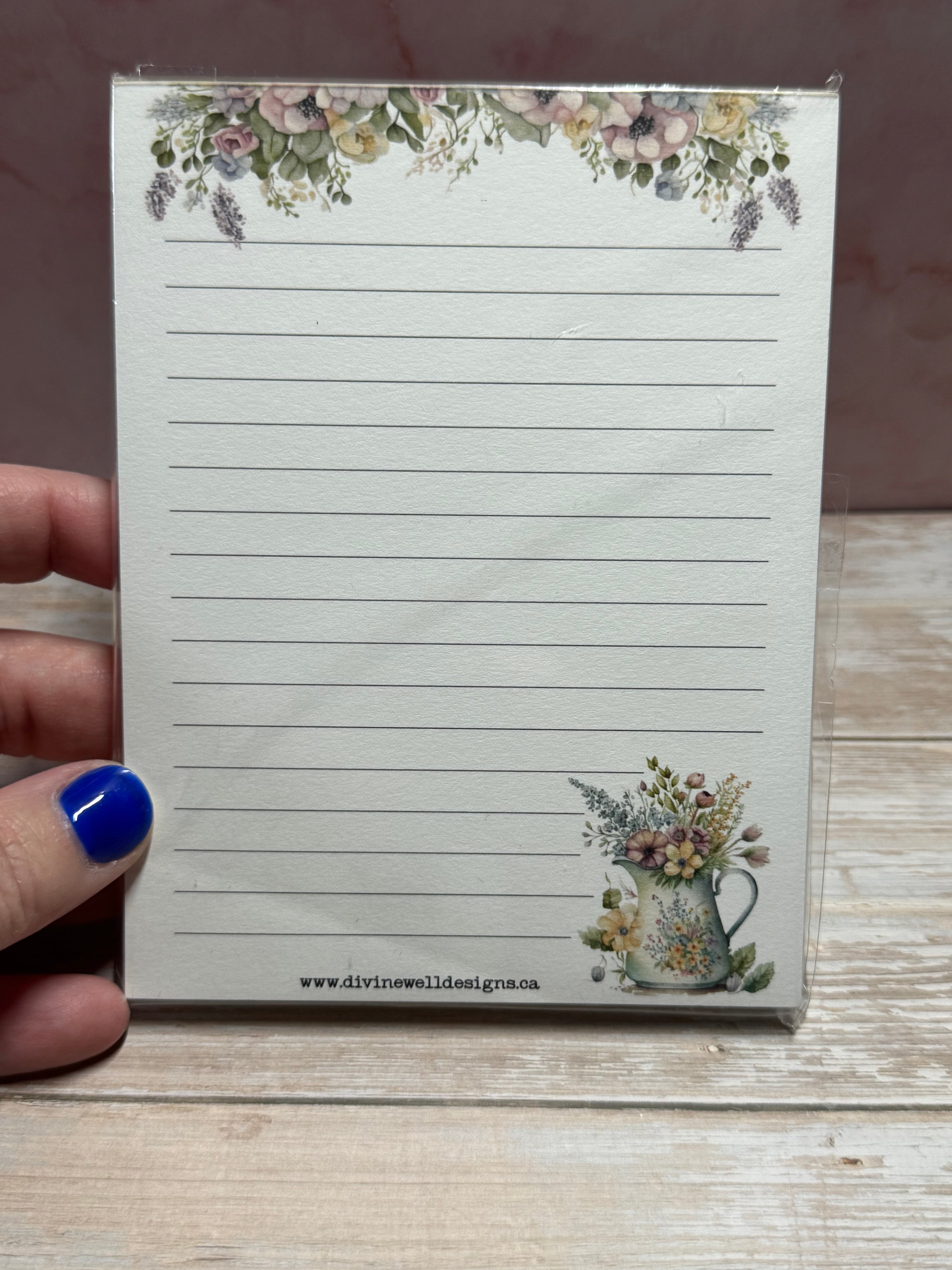 Notepad | 4 x 5.5 " | Spring Florals | NP-0228