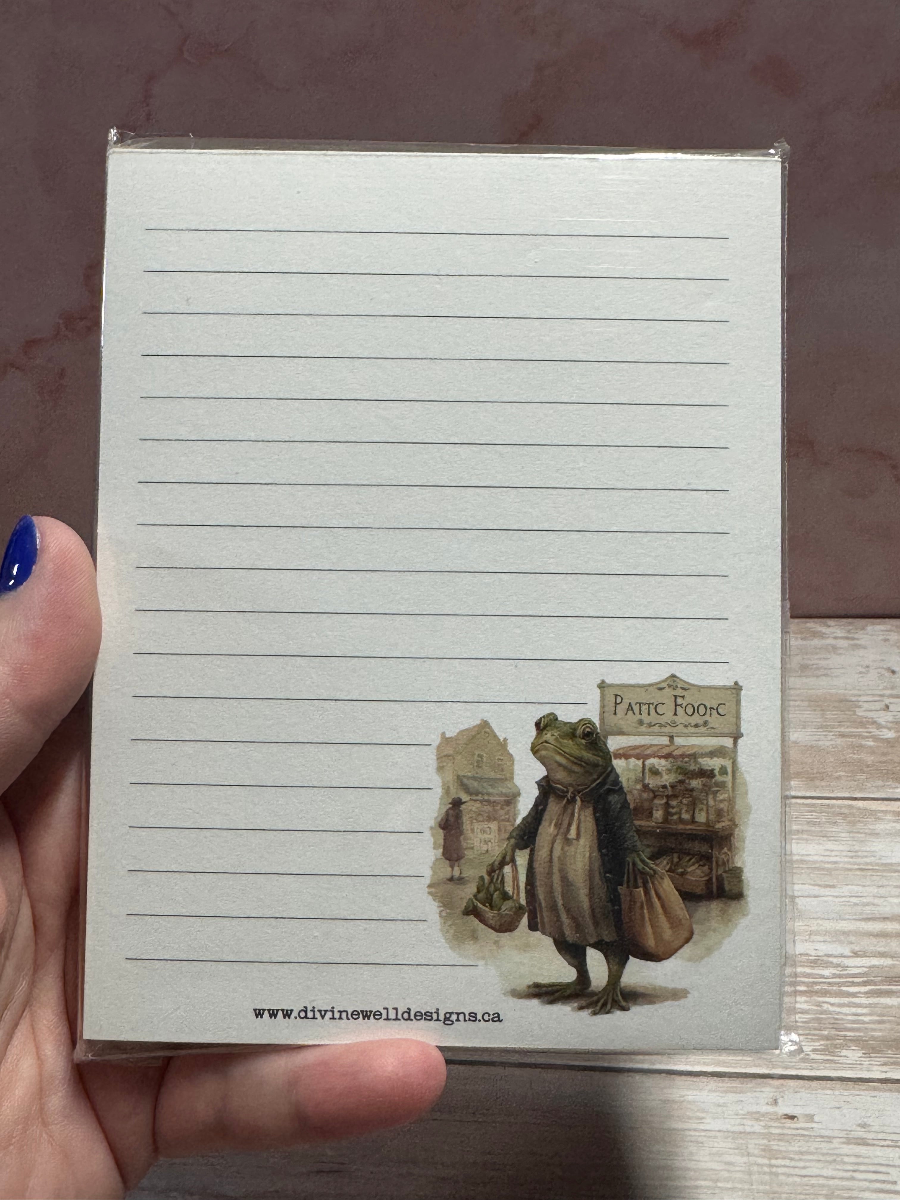 Notepad | 4 x 5.5 " | Market Frog | NP-0001-MF