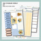 0284 - Teddy in Blooms | Weekly Planner Kit | H & O