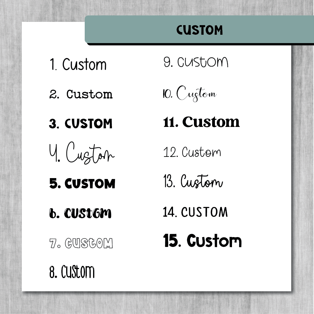 Planner Script Stickers | Custom Script | PS-0000