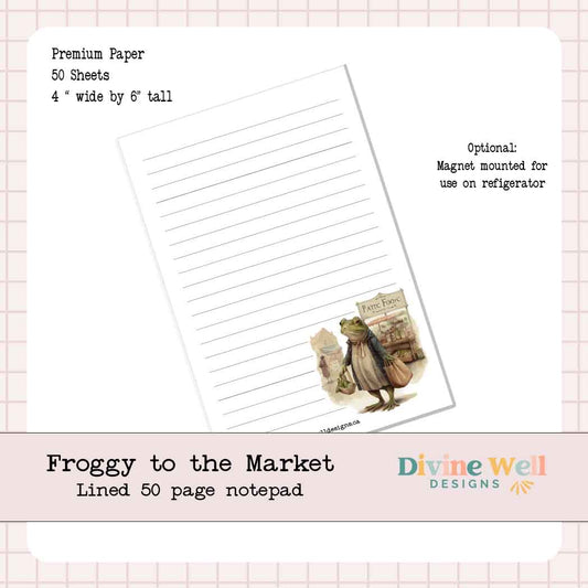 0001 - Market Frog - 4 x 5.5 Notepad