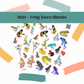 0011 - Frogs - Deco Sticker Sheet