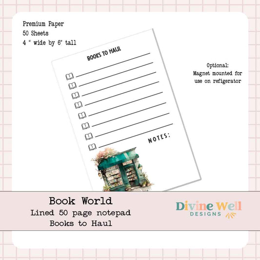 0224 - Book World - 4 x 6 Notepad