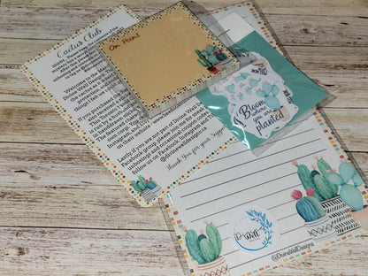 March 2022 Stationery Bundle - Cactus Club