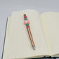 Rose Gold Daisy Beaded Refillable Metal Pen