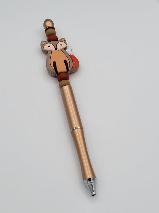 A Foxy One Beaded Refillable Metal Pen