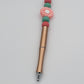 Rose Gold Daisy Beaded Refillable Metal Pen