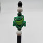 Jumping Frog Beaded Refillable Metal Pen