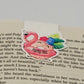 0139 - Donut Worry Flamingo - Magnetic Bookmark