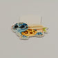0143 - Watercolour Sea Turtle with Glasses - Magnetic Bookmark