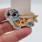 0143 - Watercolour Sea Turtle with Glasses - Magnetic Bookmark