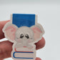 0156 - Cute Elephant with Books - Magnetic Bookmark